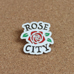 Load image into Gallery viewer, Rose City Enamel Pin
