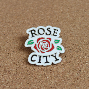 Rose City Enamel Pin