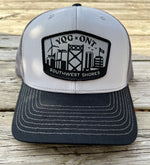 Load image into Gallery viewer, YQG Skyline Snapback - Grey / Charcoal / Black
