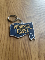 Load image into Gallery viewer, Windsor-Essex Map Rubber Keychain
